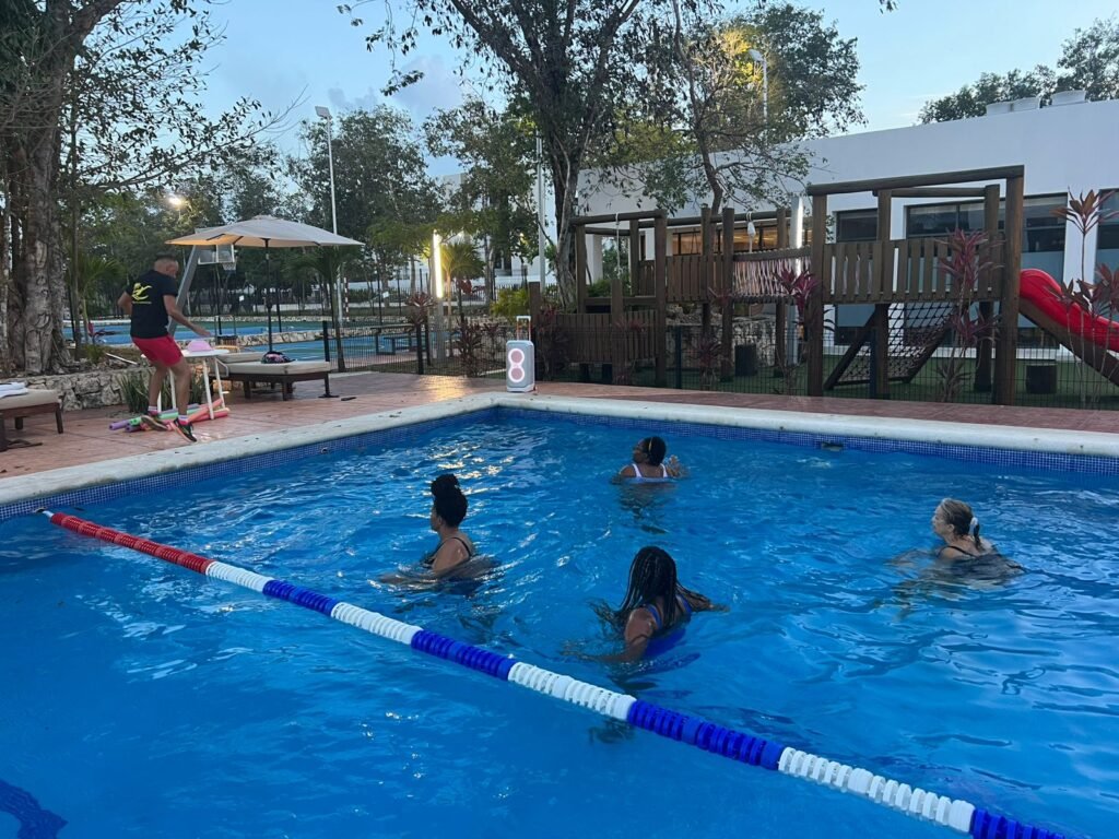 aquagym en playa del carmen